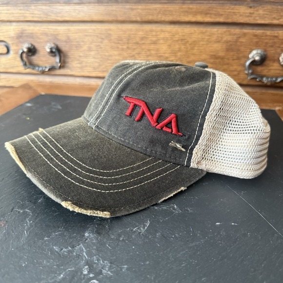 Snap-Back Other - Vintage TNA Wrestling Trucker Hat Distressed Snapback Don West Personal Collect
